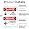 Signmission High Voltage Keep Away Bilingual Danger Sign, Plastic, 7in W x 10in L, 2PK OS-2PACK-DS-P-710-VS-1344 - alternate 8
